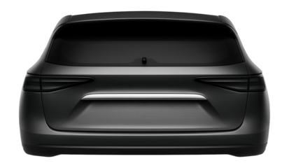 Crossover trunk lid with large license plate recess