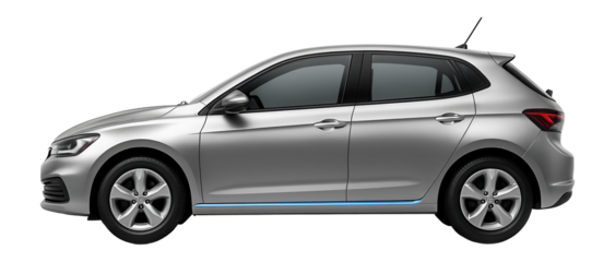 Utility hatchback with roof-mounted antenna and rear wiper