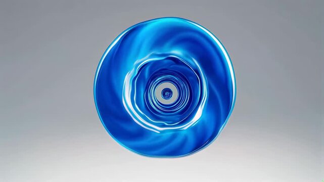 Blue Liquid Vortex Material Blue Water Drop Vortex