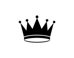 Simple black crown graphic