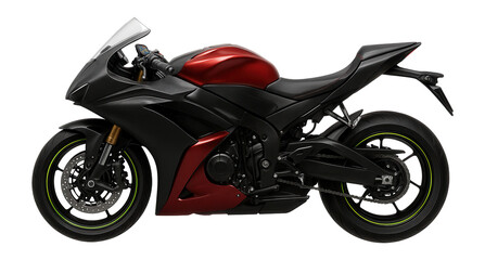Obraz premium Sportbike with carbon fiber accents and full-color digital dashboard
