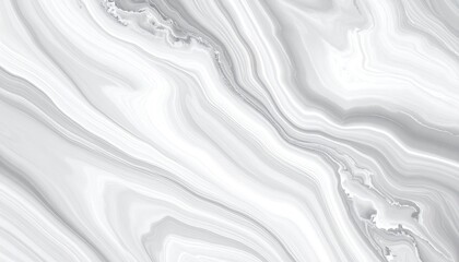 Obraz premium Abstract Marble Pattern in White and Gray Shades with Swirling Veins and Smooth Texture Elegant Background
