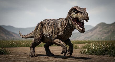 Fototapeta premium Tyrannosaurus Rex Prehistoric Predator.