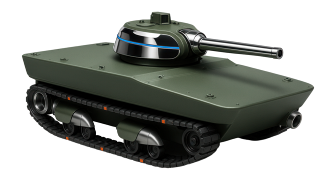 Amphibious light tank with a flat-bottom hull and water jet propulsion