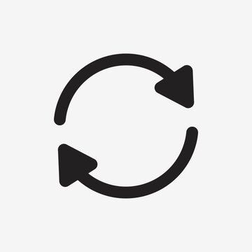 Refresh Icon Loop Animation Transparent Background