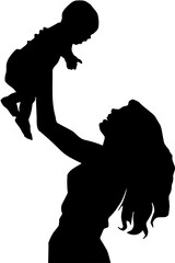 silhouette of a woman vector 