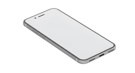 Sleek Smartphone Design: A modern smartphone featuring a sleek, minimalist design, highlighting the smooth lines and technological sophistication.