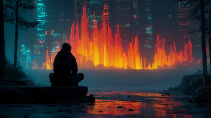 Cyberpunk Crypto Trader: Holographic Finance in Neon City