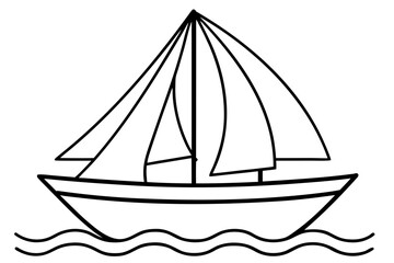 sailing ship vector illustration
