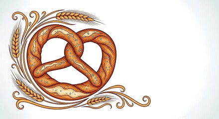 Delicious Baked Pretzel Image.