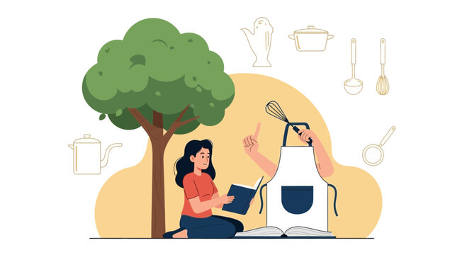 Cooking Inspiration: A Chef's Dream of Culinary Creativity Under The Lush Green Tree