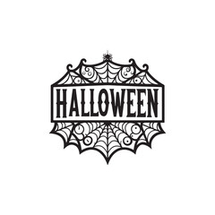 Halloween Typography with Decorative Vector  (2).eps