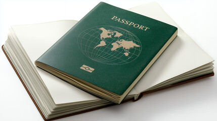 Travel Passport On Light Background