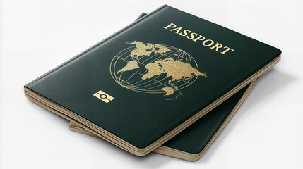 Stack Of Passports Ready For International Travel