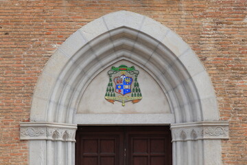Obraz premium Udine Cathedral Entrance Close Up, Italy