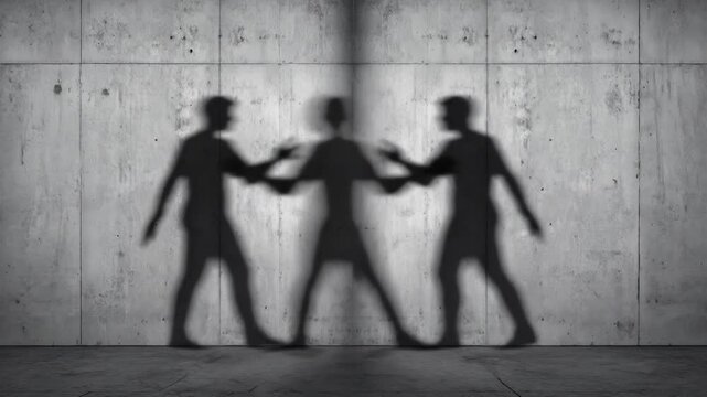 Shadows of friendship in a modern urban setting