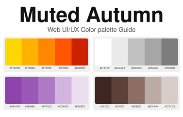 Web UI/UX Color Palette Muted Autumn