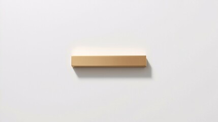 Minimalist Gold Bar on White Background
