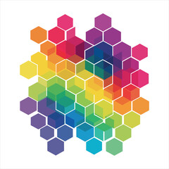 Fototapeta premium Honeycomb hex patterns Vector