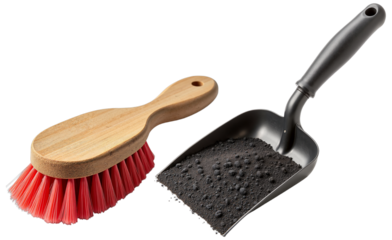 Cleaning Brush and Dustpan Set – Wooden Handle and Textured Design for Home Maintenance and Cleaning Blogs