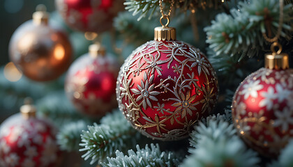 christmas decoration on a tree