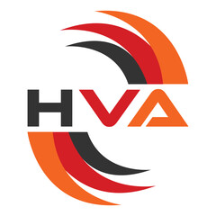 Fototapeta premium HVA letter design. HVA letter technology logo design. HVA Monogram logo design for an entrepreneur and business