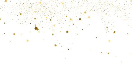 Silver gold stars confetti
