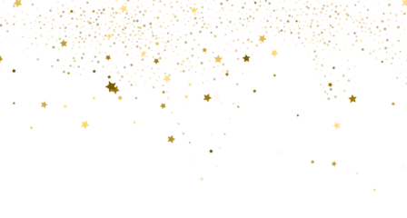 Silver gold stars confetti