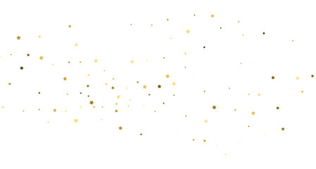 Silver gold stars confetti