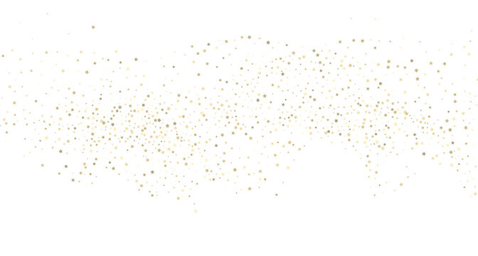 Silver gold stars confetti