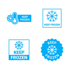Frozen Product Cold Storage Symbol Set