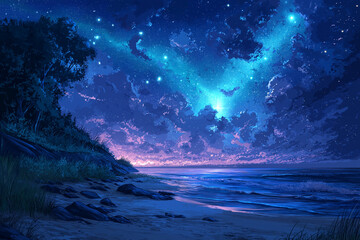 Silhouette of a person gazing at a star-filled sky, capturing the wonder and mystery of the cosmos