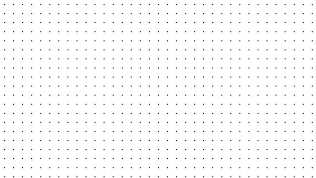 A clean, repeating pattern of small black dots on a white background, creating a subtle texture.
