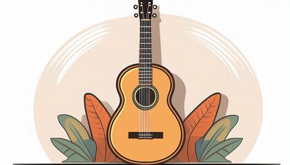 flat acoustic guitar