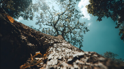 Underwater view of a coral formation resembling a tree