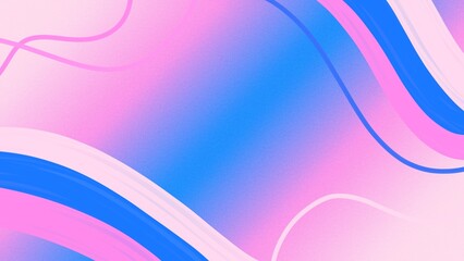 Colorful abstract background with soft pink and blue gradient and dynamic wavy lines, perfect for modern design, presentation, poster, or digital art projects.