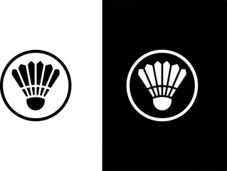 Badminton Champions Logo – Shuttlecock and Rackets Emblem