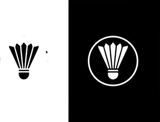 Badminton Champions Logo – Shuttlecock and Rackets Emblem