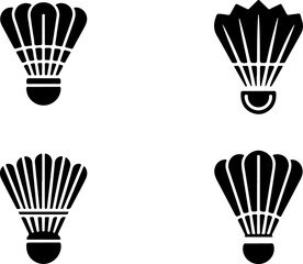 Badminton Champions Logo – Shuttlecock and Rackets Emblem