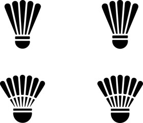 Badminton Champions Logo – Shuttlecock and Rackets Emblem