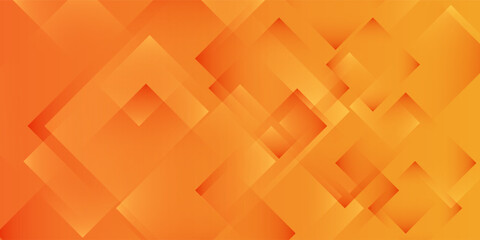 Modern Orange Geometric Abstract Background Vector