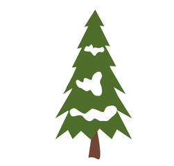 Christmas tree and winter tree vector illustrations, including pine, fir, and leafless seasonal trees. Perfect for holiday cards, decorations, posters, prints, and festive graphic design projects.