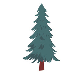 Christmas tree and winter tree vector illustrations, including pine, fir, and leafless seasonal trees. Perfect for holiday cards, decorations, posters, prints, and festive graphic design projects.