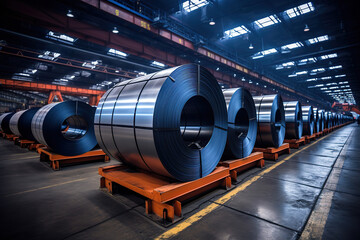 Warehouse storage of cold rolled steel coils for industrial applications