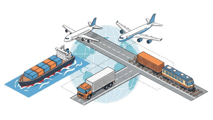 Business Human Lifestyle with Artificial Intelligence – Office Work Vector Illustration AI EPS PNG JPEG