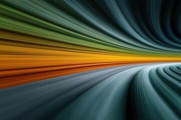 Dynamic colorful flowing lines creating abstract motion