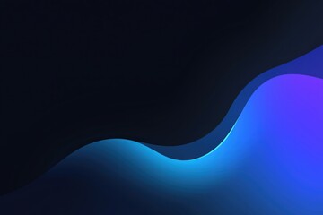 Abstract blue purple waves flowing dark background