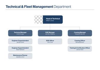 Fototapeta premium Org Chart Mind Map Infographic for Executive Organisational Charts, Flow Charts, Leadership Team Structure & Management Hierarchy