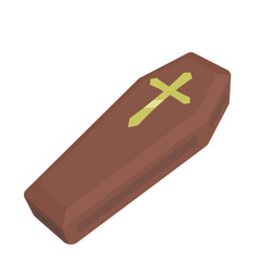 洋風の棺のイラスト