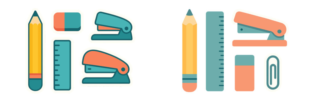 Office supplies arranged neatly on a workspace for efficient organization and productivity enhancement